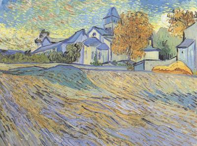 Vincent Van Gogh View of the Church of Saint-Paul de-Mausole (nn04)